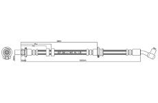 Brzdová hadice MOTAQUIP VBH905