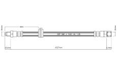 Brzdová hadice MOTAQUIP VBH955