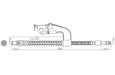 Brzdová hadice MOTAQUIP VBJ171