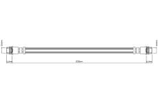 Brzdová hadice MOTAQUIP VBJ183