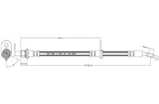 Brzdová hadice MOTAQUIP VBJ186