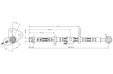 Brzdová hadice MOTAQUIP VBJ215