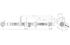 Brzdová hadice MOTAQUIP VBJ216