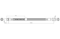 Brzdová hadice MOTAQUIP VBJ217