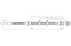 Brzdová hadice MOTAQUIP VBJ223