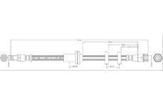 Brzdová hadice MOTAQUIP VBJ309