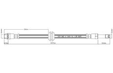 Brzdová hadice MOTAQUIP VBJ310