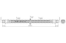 Brzdová hadice MOTAQUIP VBJ313