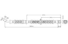 Brzdová hadice MOTAQUIP VBJ315