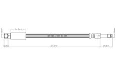 Brzdová hadice MOTAQUIP VBJ393