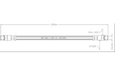 Brzdová hadice MOTAQUIP VBJ478