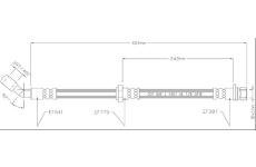 Brzdová hadice MOTAQUIP VBJ516