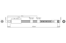 Brzdová hadice MOTAQUIP VBJ554