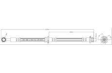 Brzdová hadice MOTAQUIP VBJ628