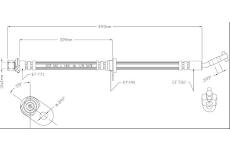 Brzdová hadice MOTAQUIP VBJ654