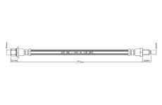 Brzdová hadice MOTAQUIP VBJ665