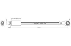 Brzdová hadice MOTAQUIP VBJ672