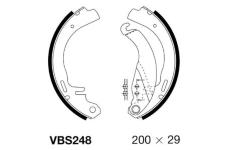Sada brzdových čelistí MOTAQUIP VBS248