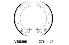 Sada brzdových čelistí MOTAQUIP VBS298