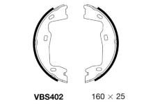 Sada brzdových čelistí, parkovací brzda MOTAQUIP VBS402