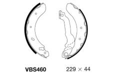 Sada brzdových čelistí MOTAQUIP VBS460