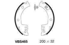 Sada brzdových čelistí MOTAQUIP VBS465