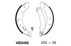 Sada brzdových čelistí MOTAQUIP VBS466
