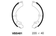Sada brzdových čelistí MOTAQUIP VBS481