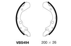 Sada brzdových čelistí MOTAQUIP VBS494