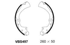 Sada brzdových čelistí MOTAQUIP VBS497