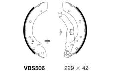 Sada brzdových čelistí MOTAQUIP VBS506