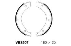 Sada brzdových čelistí, parkovací brzda MOTAQUIP VBS507