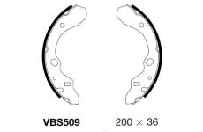 Sada brzdových čelistí MOTAQUIP VBS509