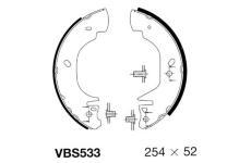 Sada brzdových čelistí MOTAQUIP VBS533