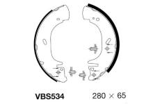 Sada brzdových čelistí MOTAQUIP VBS534