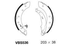 Sada brzdových čelistí MOTAQUIP VBS536