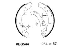 Sada brzdových čelistí MOTAQUIP VBS544