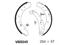 Sada brzdových čelistí MOTAQUIP VBS545
