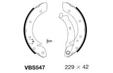 Sada brzdových čelistí MOTAQUIP VBS547