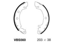 Sada brzdových čelistí MOTAQUIP VBS560