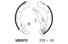Sada brzdových čelistí MOTAQUIP VBS570