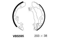 Sada brzdových čelistí MOTAQUIP VBS595