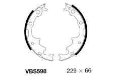 Sada brzdových čelistí MOTAQUIP VBS598
