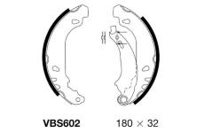 Sada brzdových čelistí MOTAQUIP VBS602