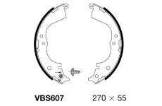 Sada brzdových čelistí MOTAQUIP VBS607