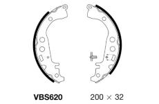Sada brzdových čelistí MOTAQUIP VBS620