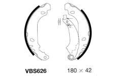 Sada brzdových čelistí MOTAQUIP VBS626