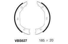 Sada brzdových čelistí, parkovací brzda MOTAQUIP VBS627