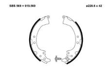 Sada brzdových čelistí MOTAQUIP VBS659
