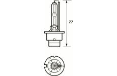 Žárovka, hlavní světlomet MOTAQUIP VBUD2S